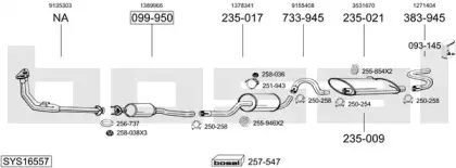 Система выпуска ОГ BOSAL купить