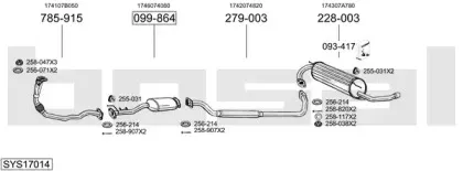 Система выпуска ОГ BOSAL купить