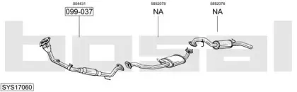 Система выпуска ОГ BOSAL купить