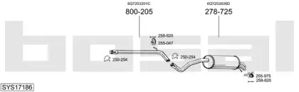 Система выпуска ОГ BOSAL купить