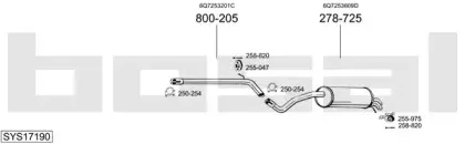 Система выпуска ОГ BOSAL купить