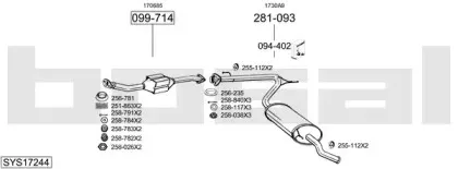 Система выпуска ОГ BOSAL купить