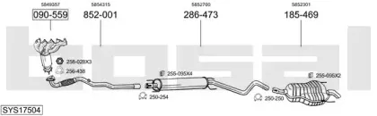 Система выпуска ОГ BOSAL купить