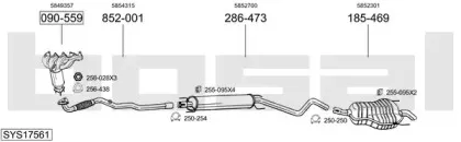 Система выпуска ОГ BOSAL купить