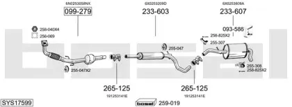 Система выпуска ОГ BOSAL купить