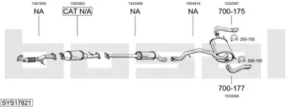 Система выпуска ОГ BOSAL купить