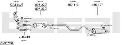 Система выпуска ОГ BOSAL купить