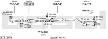 Система выпуска ОГ BOSAL купить