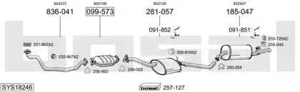 Система выпуска ОГ BOSAL купить