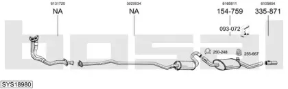 Система выпуска ОГ BOSAL купить