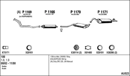Система выпуска ОГ FENNO купить