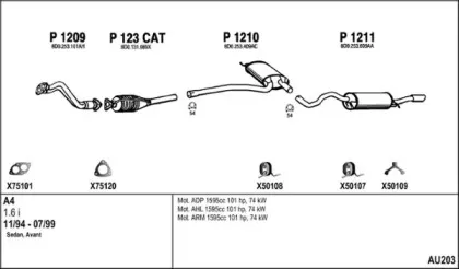Система выпуска ОГ FENNO купить