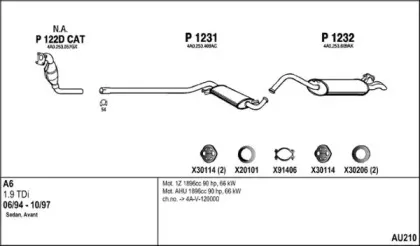 Система выпуска ОГ FENNO купить