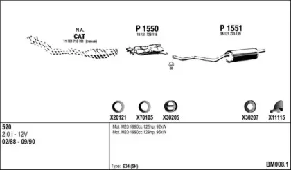 Система выпуска ОГ FENNO купить