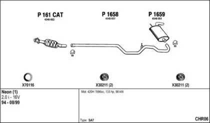 Система выпуска ОГ FENNO купить