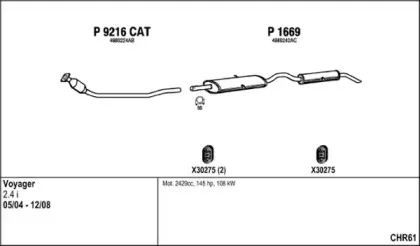Система выпуска ОГ FENNO купить