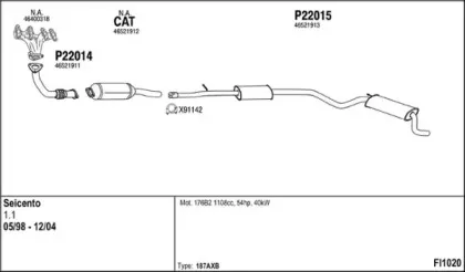 Система выпуска ОГ FENNO купить