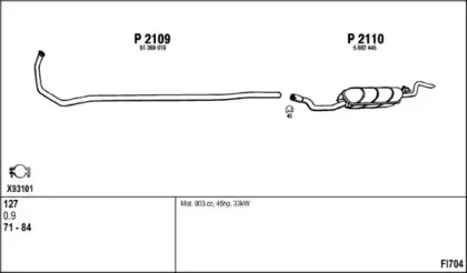 Система выпуска ОГ FENNO купить