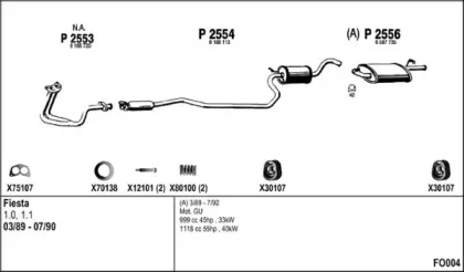 Система выпуска ОГ FENNO купить