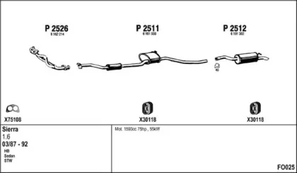 Система выпуска ОГ FENNO купить