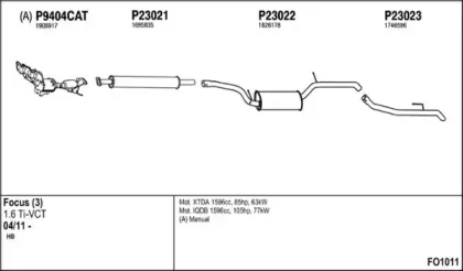 Система выпуска ОГ FENNO купить