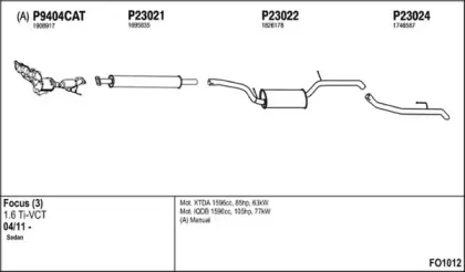 Система выпуска ОГ FENNO купить