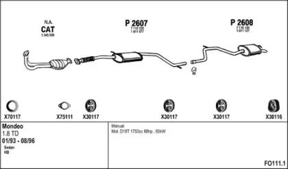 Система выпуска ОГ FENNO купить