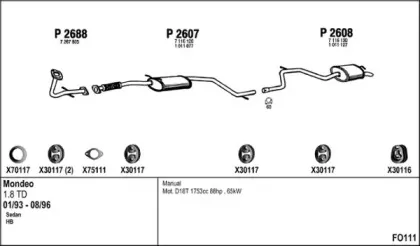Система выпуска ОГ FENNO купить