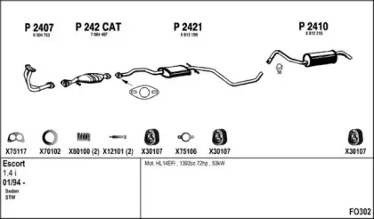 Система выпуска ОГ FENNO купить