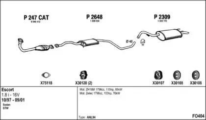 Система выпуска ОГ FENNO купить