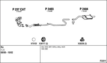 Система выпуска ОГ FENNO купить