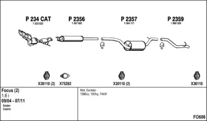 Система выпуска ОГ FENNO купить