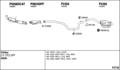 Система выпуска ОГ FENNO купить