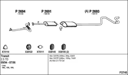 Система выпуска ОГ FENNO купить