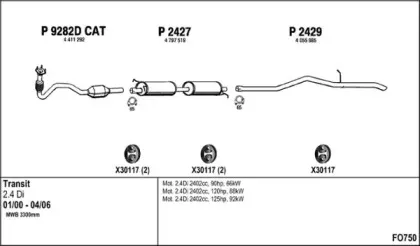 Система выпуска ОГ FENNO купить