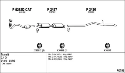 Система выпуска ОГ FENNO купить