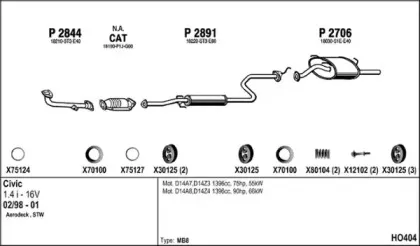 Система выпуска ОГ FENNO купить
