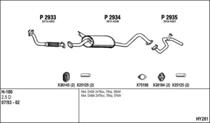 Система выпуска ОГ FENNO купить