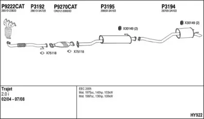 Система выпуска ОГ FENNO купить