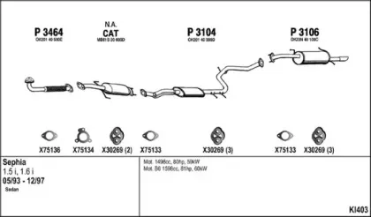 Система выпуска ОГ FENNO купить