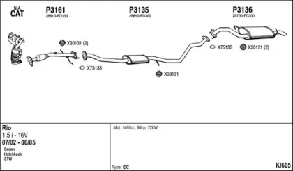 Система выпуска ОГ FENNO купить