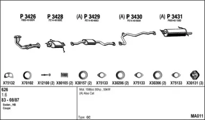 Система выпуска ОГ FENNO купить