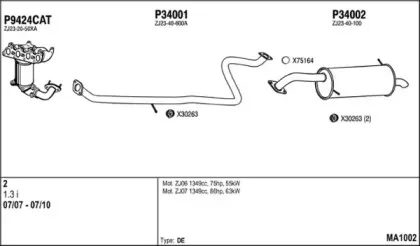 Система выпуска ОГ FENNO купить