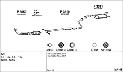 Система выпуска ОГ FENNO купить