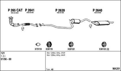 Система выпуска ОГ FENNO купить