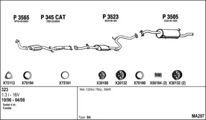 Система выпуска ОГ FENNO купить