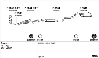 Система выпуска ОГ FENNO купить