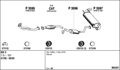 Система выпуска ОГ FENNO купить