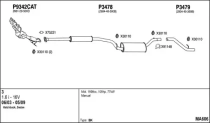 Система выпуска ОГ FENNO купить