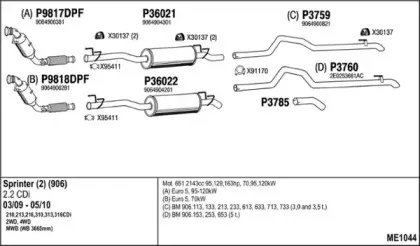Система выпуска ОГ FENNO купить